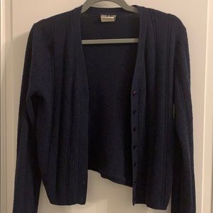 Navy blue cardigan. Used. Espirit